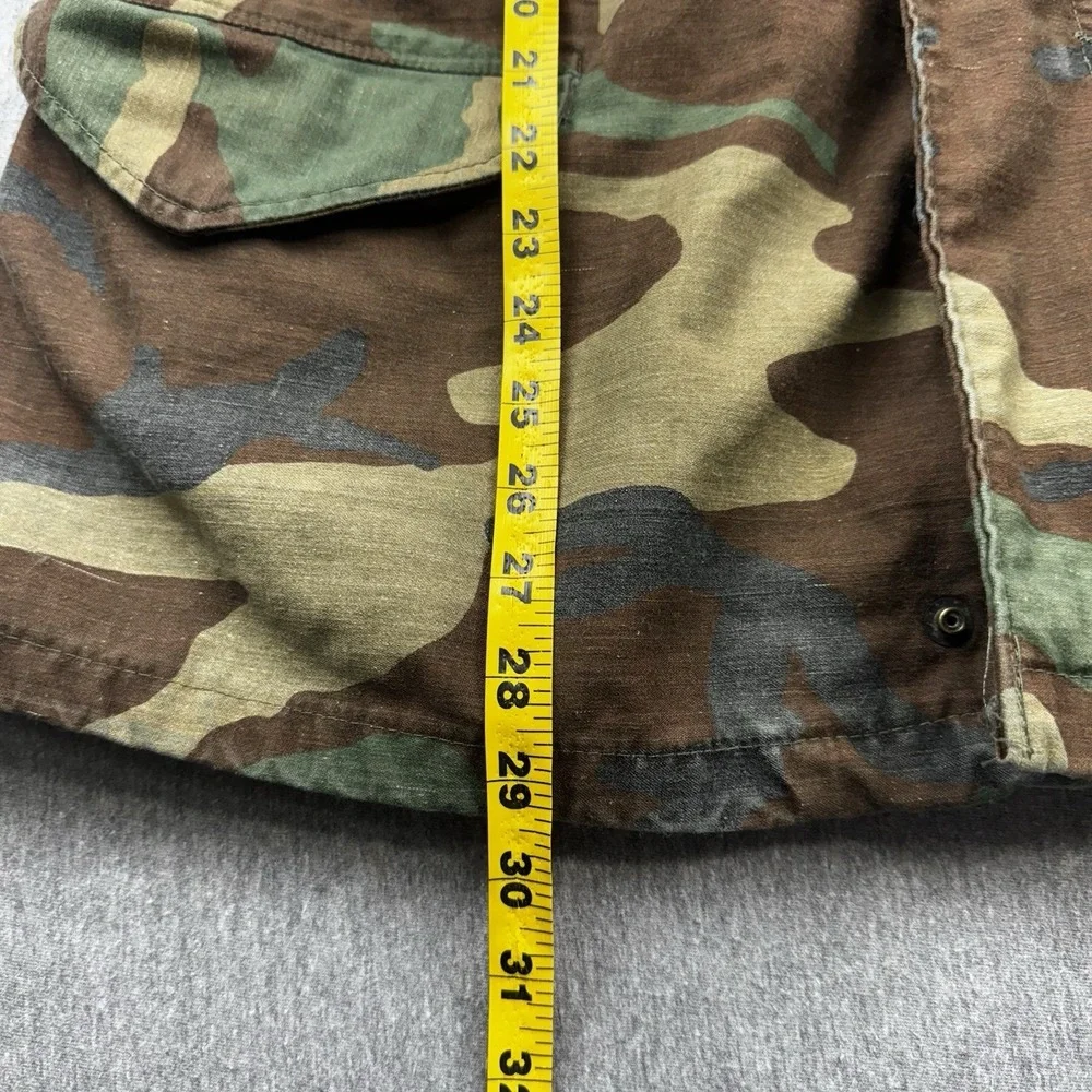 US Army Jacket Mens Medium Regular Green Camo Coat Cold Weather Field Daly
